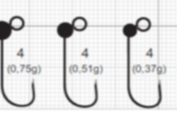 Gurza TROUT J4 BL TUNGSTEN BEADS BK